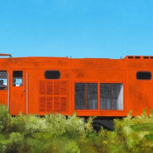 2015 HT 3 Madagascar. Locomotive rouge 65X140